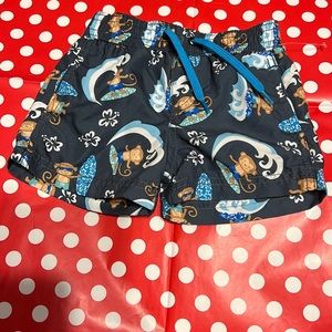 New Kiko & Max Monkeying Surfs Up Around Infant Baby Boys 3-6 Months Swim Trunks